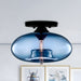 Ceiling Light Glass Oval Shade Industrial Style | Olviera