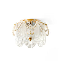 Ceiling Light Glass Petals with Pearl Detail Scandinavian Style | Perleza