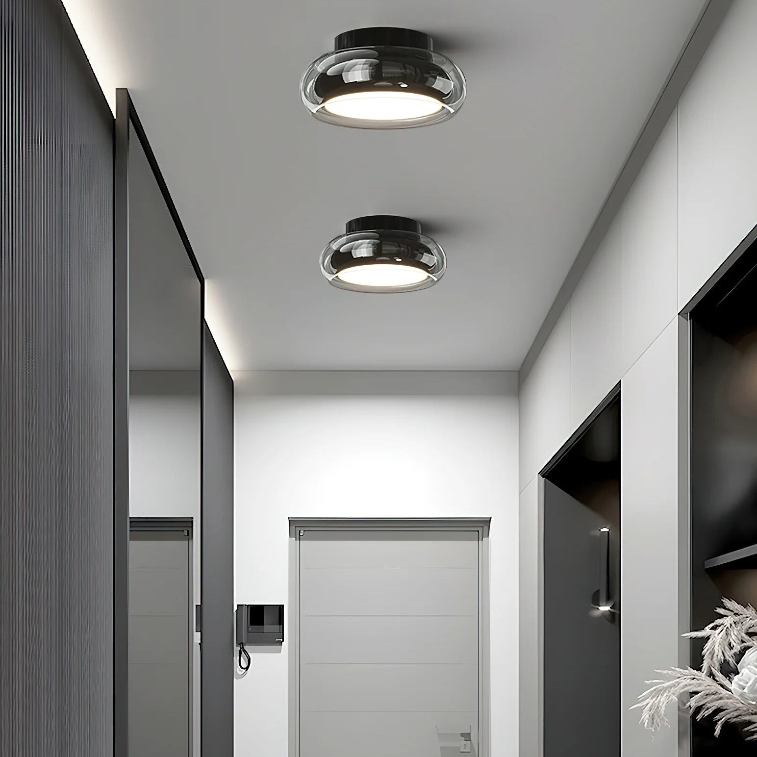 Ceiling Light Glass Shade Minimalist Interior | Richaro