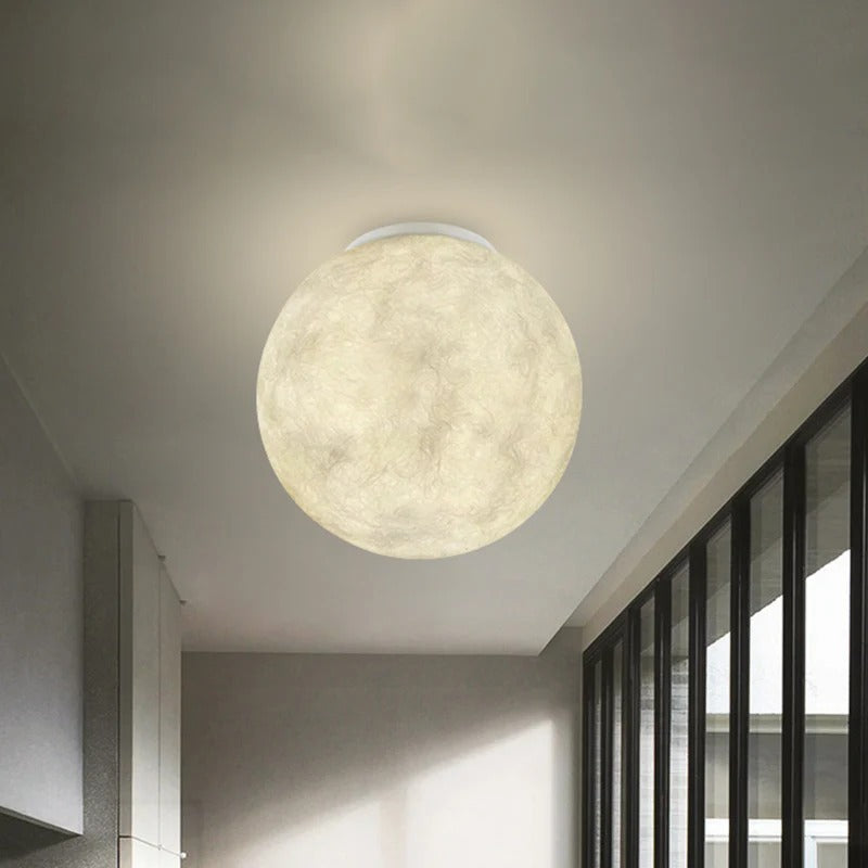 Ceiling Light Glass Sphere Flush Mounted Modern Ceiling | Lunavio