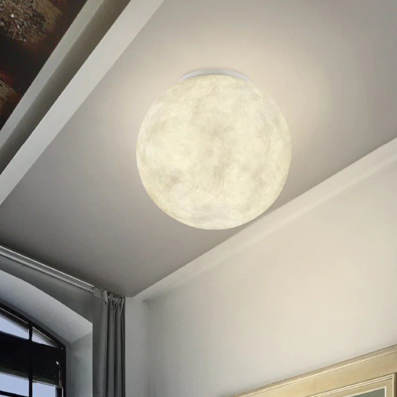 Ceiling Light Glass Sphere Flush Mounted Modern Ceiling | Lunavio