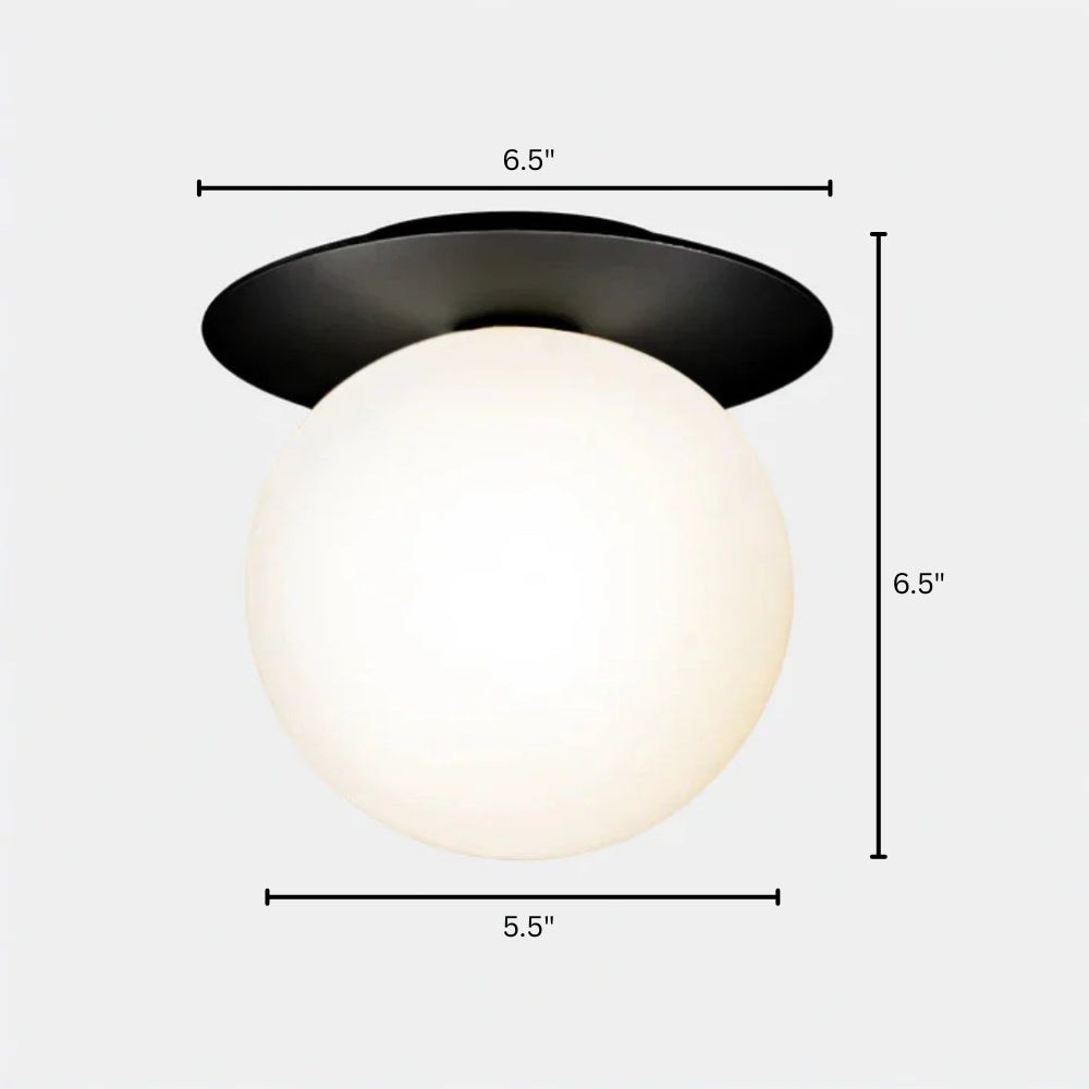 Ceiling Light Glass Sphere Modern LED Design | Porvella