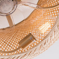 Ceiling Light Handwoven Bamboo Scandinavian Design | Vantor