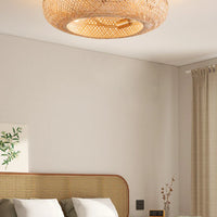 Ceiling Light Handwoven Bamboo Scandinavian Design | Vantor