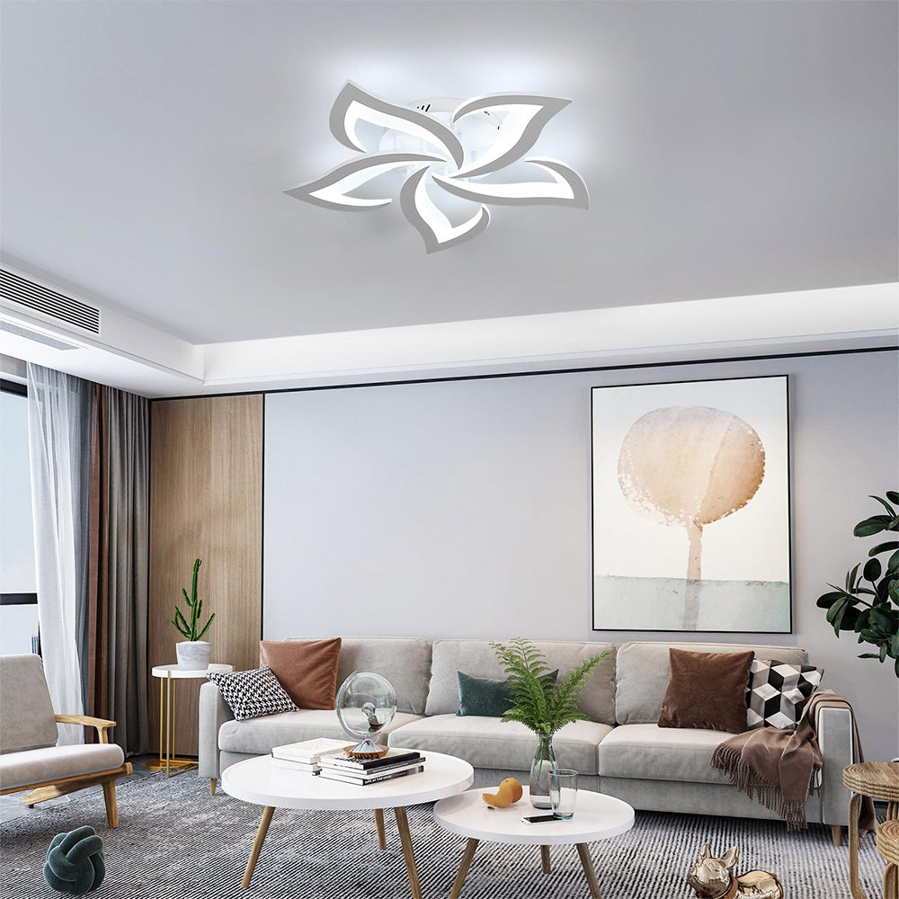 Ceiling Light Iron LED in Modern Flower Shape | Florine