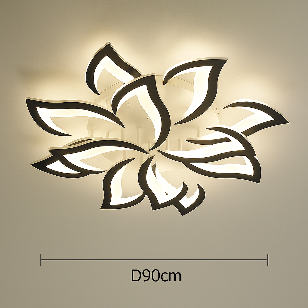 Ceiling Light Iron LED in Modern Flower Shape | Florine