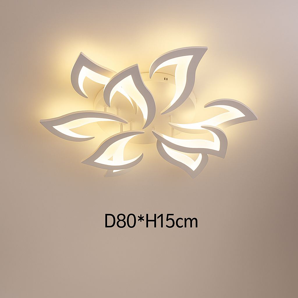 Ceiling Light Iron LED in Modern Flower Shape | Florine