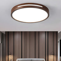 Ceiling Light Japanese Wood LED Flush Mount | Taniro