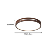 Ceiling Light Japanese Wood LED Flush Mount | Taniro