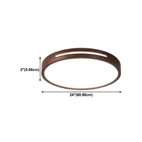 Ceiling Light Japanese Wood LED Flush Mount | Taniro