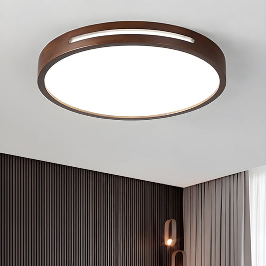 Ceiling Light Japanese Wood LED Flush Mount | Taniro