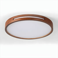 Ceiling Light Japanese Wood LED Flush Mount | Taniro