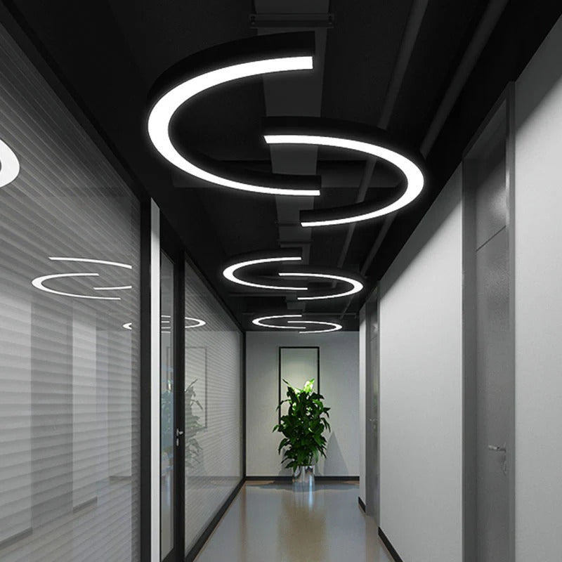 Ceiling Light LED Arc Shape Contemporary Design | Ercilo