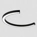 Ceiling Light LED Arc Shape Contemporary Design | Ercilo