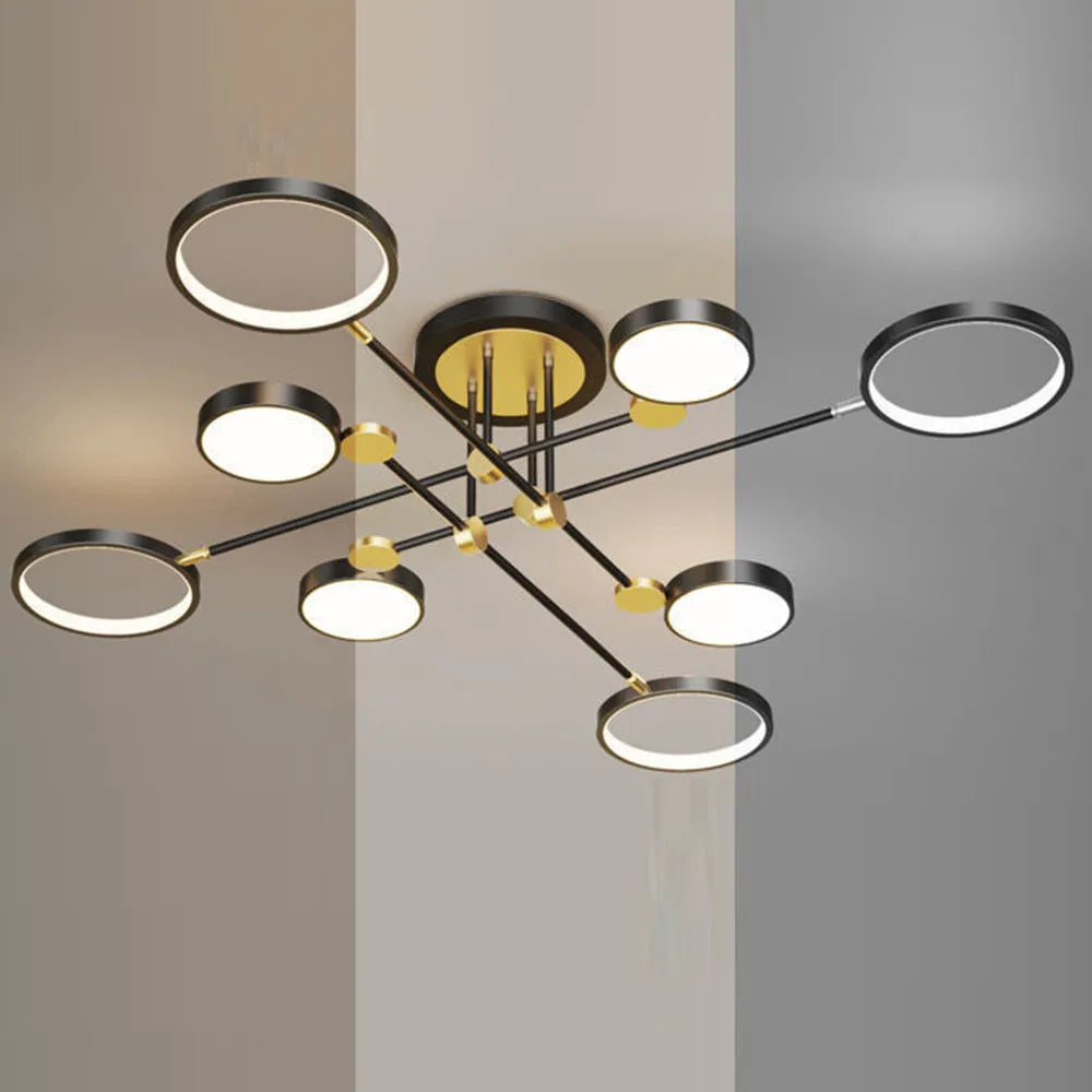 Ceiling Light LED Gold Black in Nordic Style | Arcion