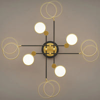 Ceiling Light LED Gold Black in Nordic Style | Arcion