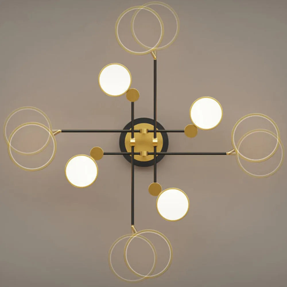 Ceiling Light LED Gold Black in Nordic Style | Arcion