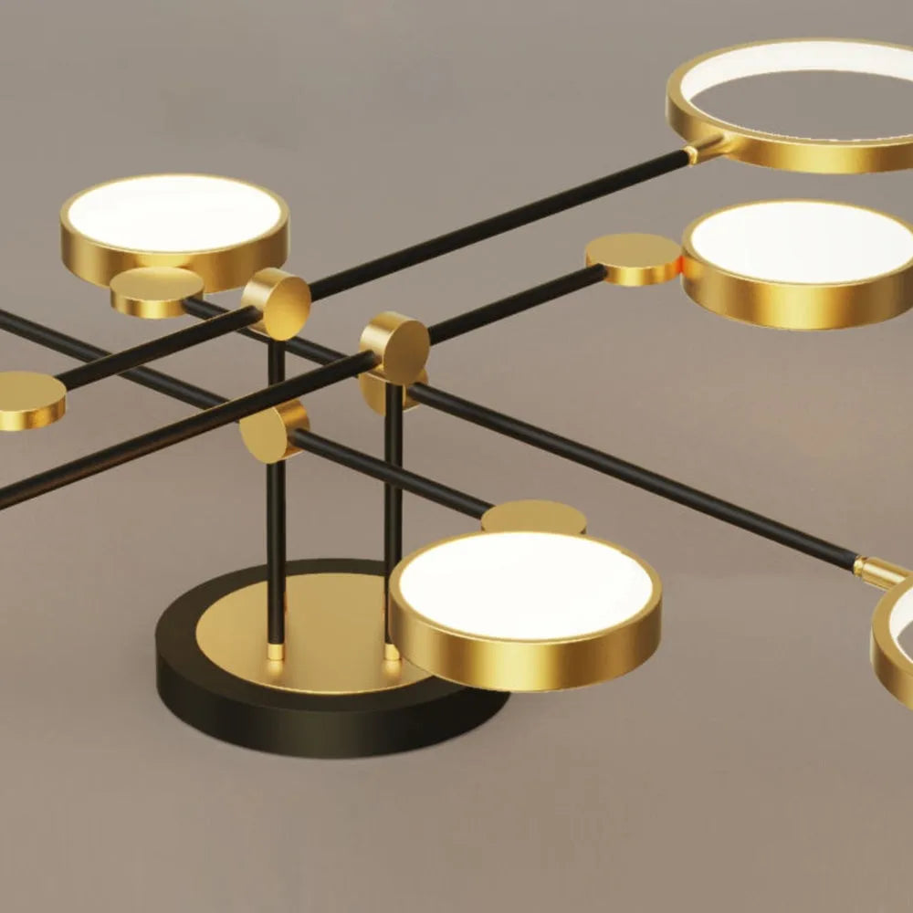 Ceiling Light LED Gold Black in Nordic Style | Arcion