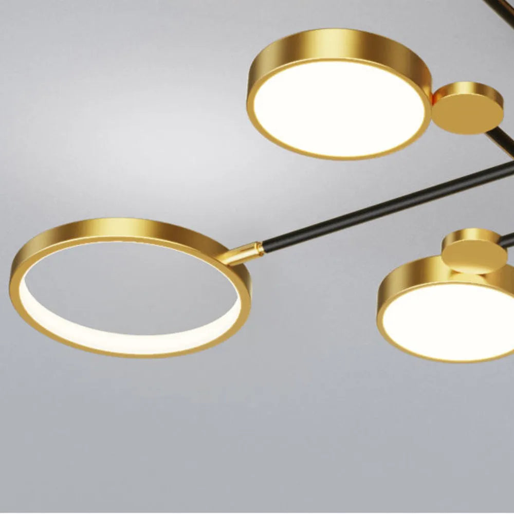 Ceiling Light LED Gold Black in Nordic Style | Arcion