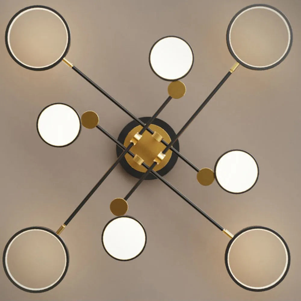 Ceiling Light LED Gold Black in Nordic Style | Arcion