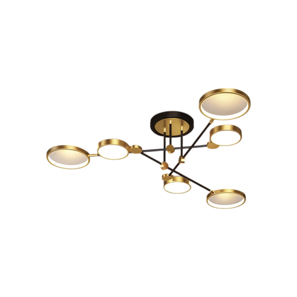 Ceiling Light LED Gold Black in Nordic Style | Arcion