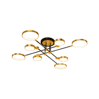 Ceiling Light LED Gold Black in Nordic Style | Arcion
