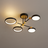 Ceiling Light LED Gold Black in Nordic Style | Arcion