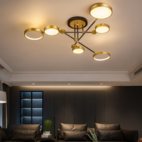 Ceiling Light LED Gold Black in Nordic Style | Arcion