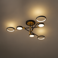 Ceiling Light LED Gold Black in Nordic Style | Arcion