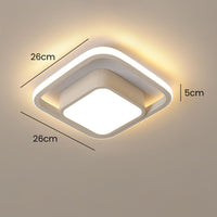 Ceiling Light LED Square Ring in Modern Style | Nalviro