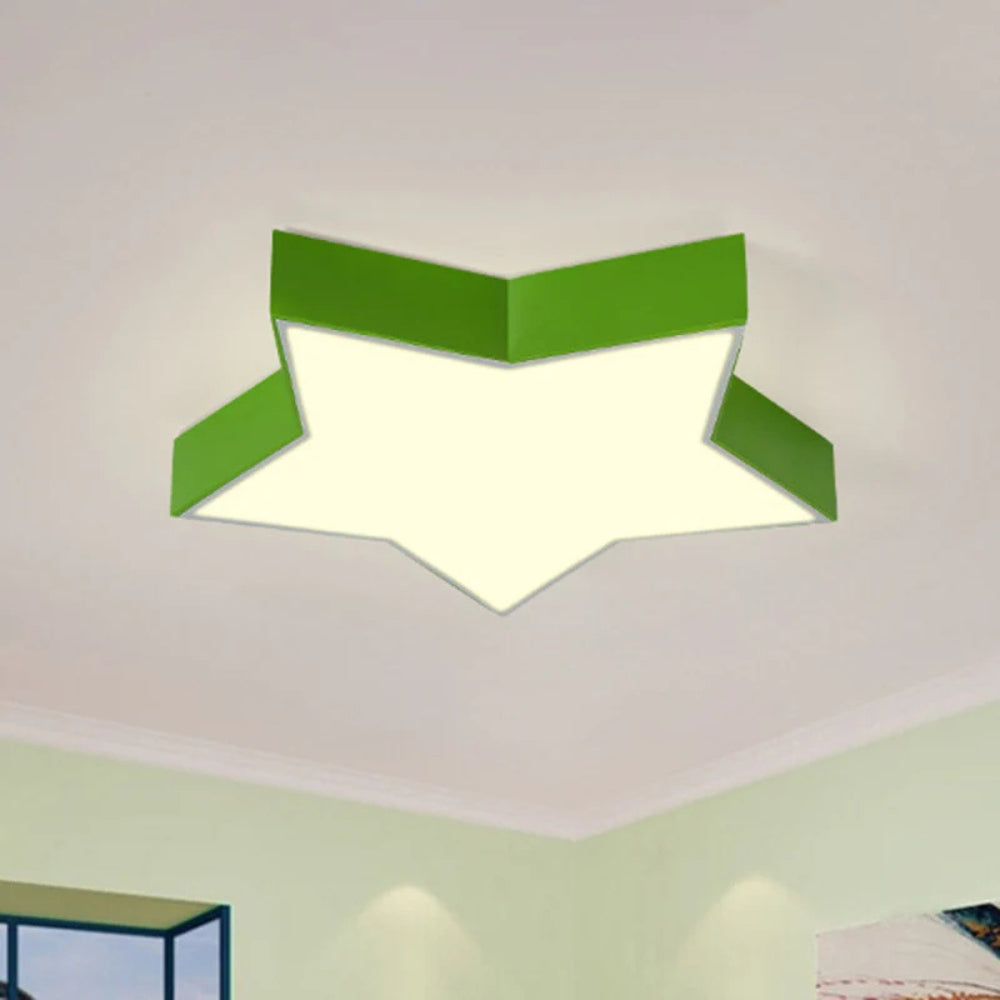 Ceiling Light LED Star Acrylic Kids Room Flush Mount | Stellio