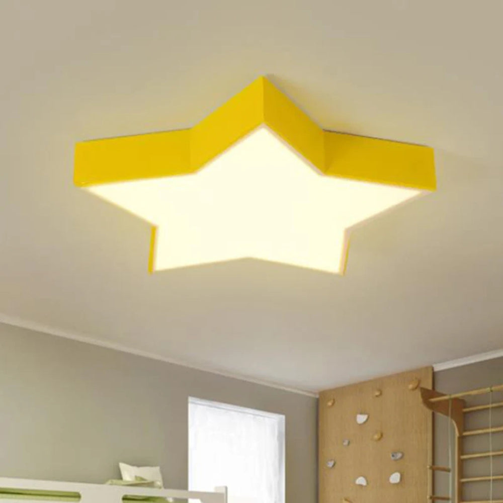 Ceiling Light LED Star Acrylic Kids Room Flush Mount | Stellio