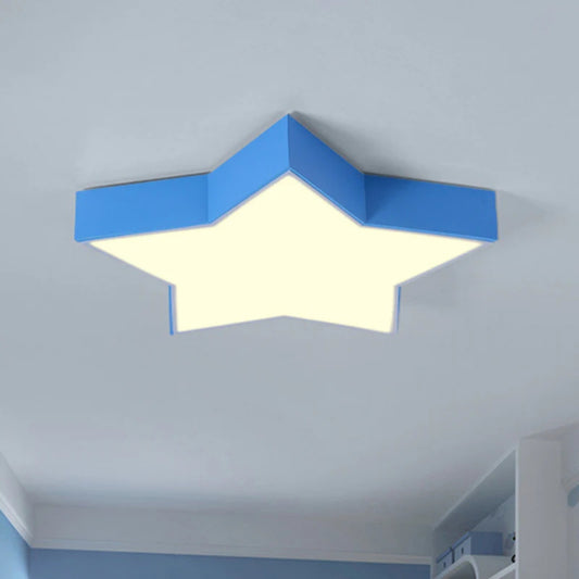 Ceiling Light LED Star Acrylic Kids Room Flush Mount | Stellio