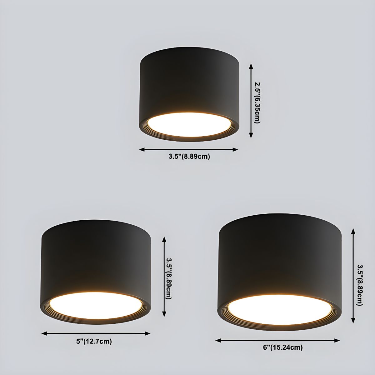 Ceiling Light Metal Cylinder in Nordic Style | Zymera