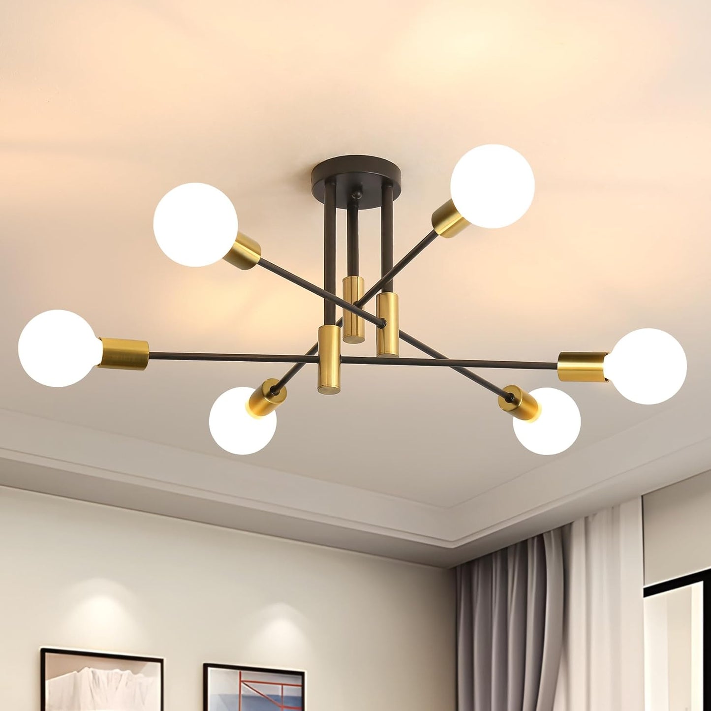 Ceiling Light Metal Frame in Nordic Style | Norvilo