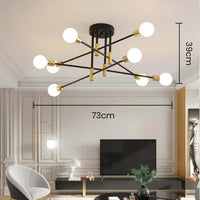 Ceiling Light Metal Frame in Nordic Style | Norvilo