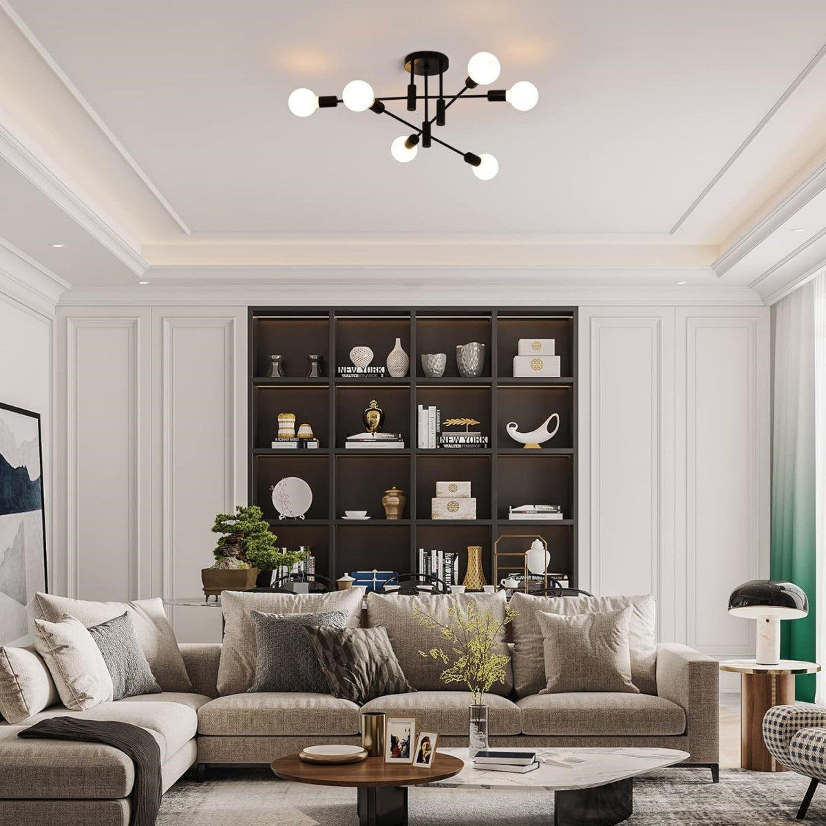 Ceiling Light Metal Frame in Nordic Style | Norvilo