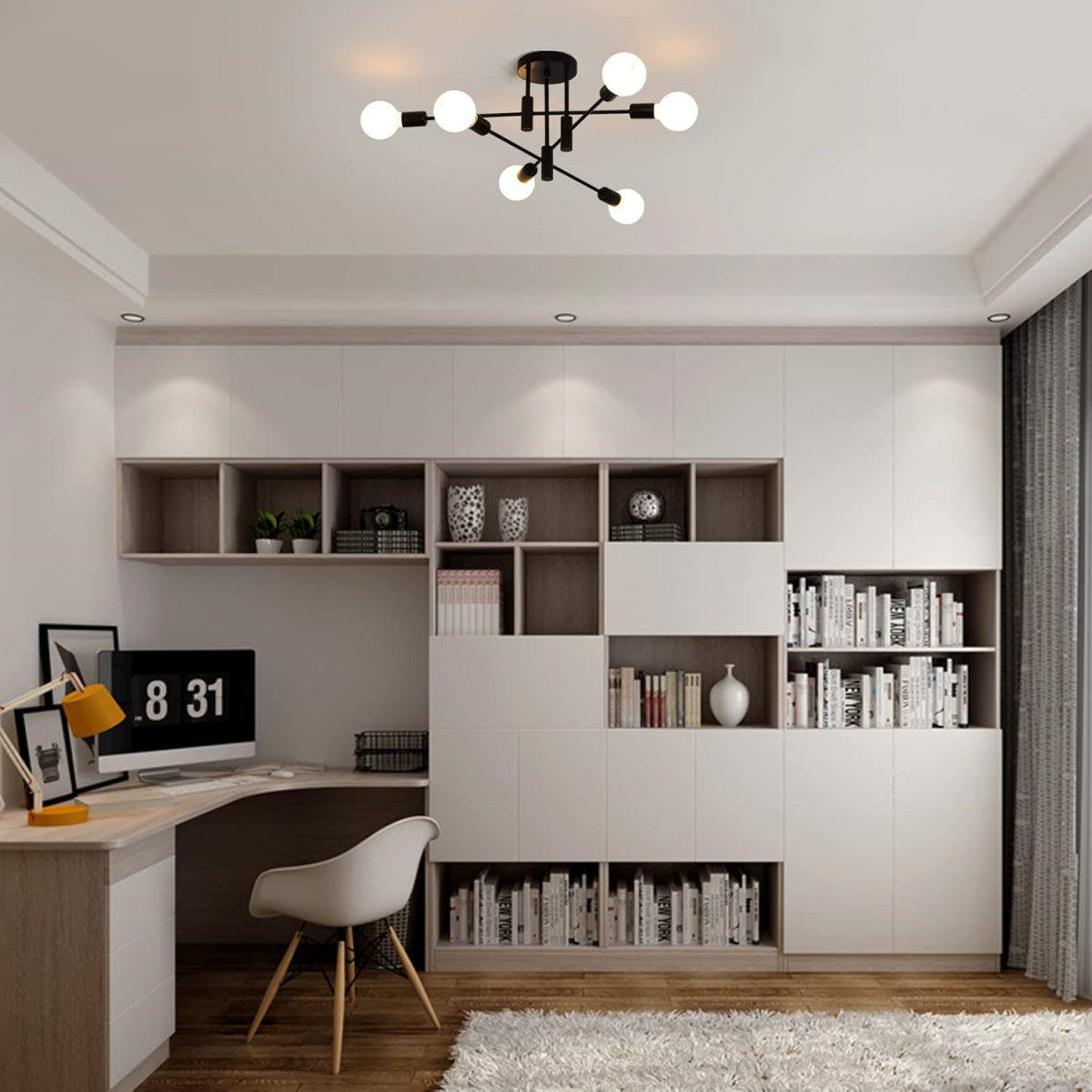 Ceiling Light Metal Frame in Nordic Style | Norvilo