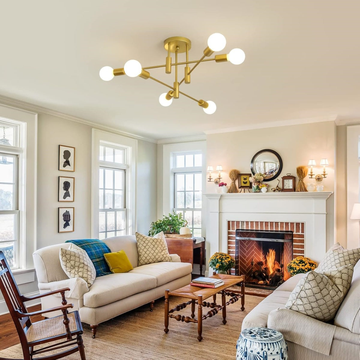 Ceiling Light Metal Frame in Nordic Style | Norvilo