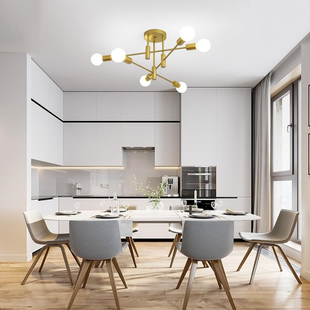 Ceiling Light Metal Frame in Nordic Style | Norvilo