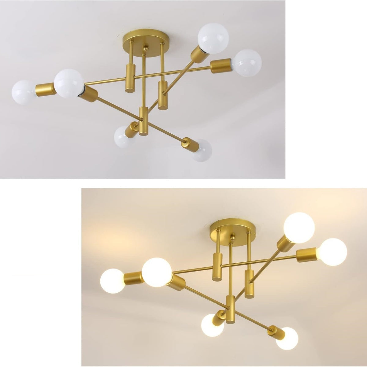 Ceiling Light Metal Frame in Nordic Style | Norvilo