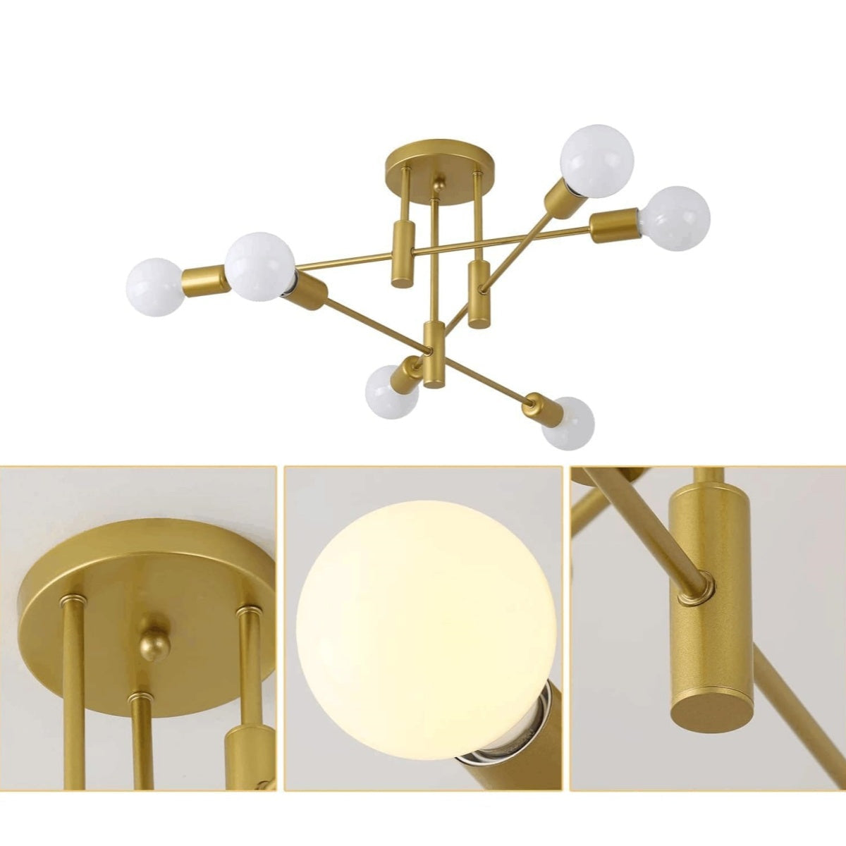 Ceiling Light Metal Frame in Nordic Style | Norvilo