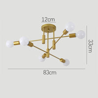 Ceiling Light Metal Frame in Nordic Style | Norvilo