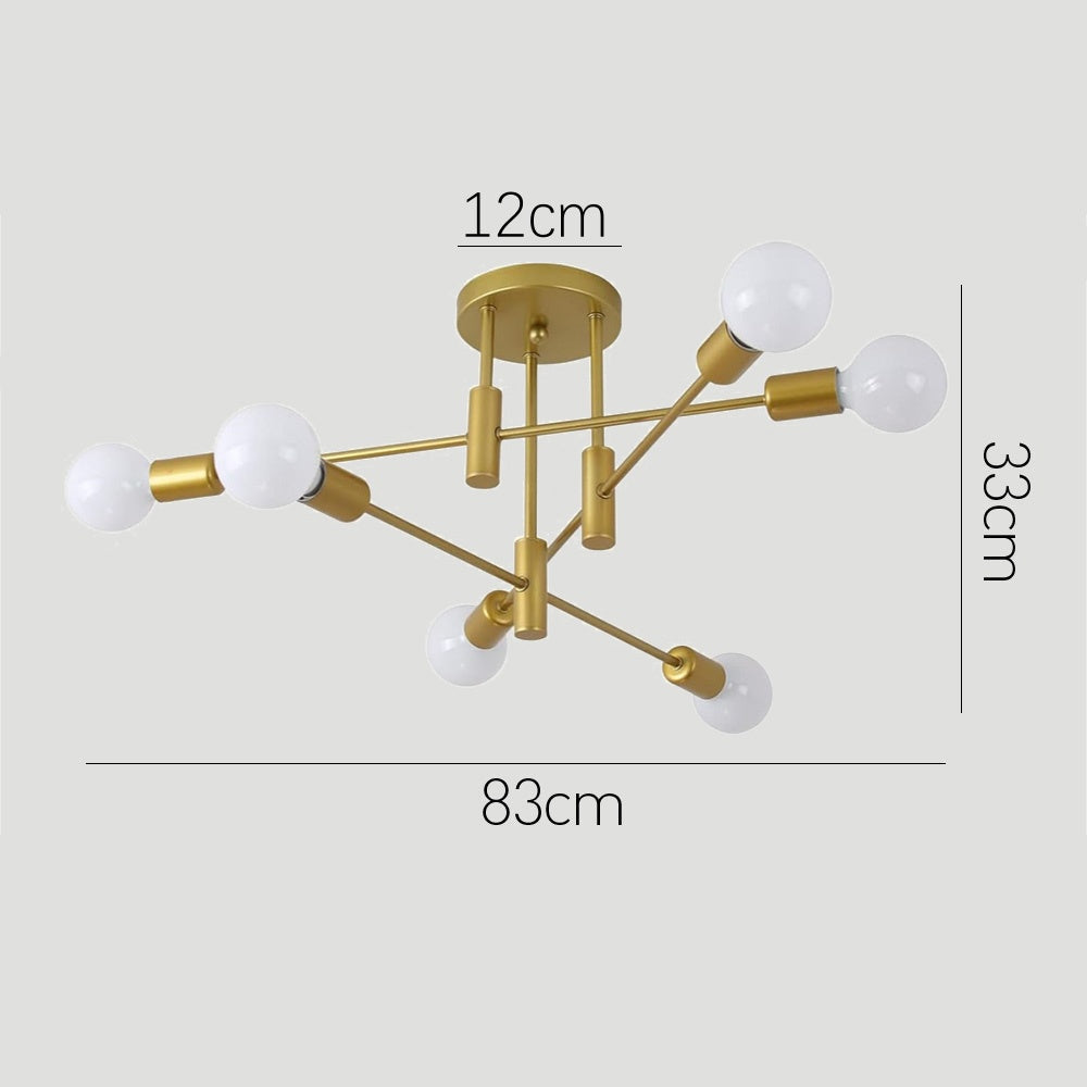 Ceiling Light Metal Frame in Nordic Style | Norvilo