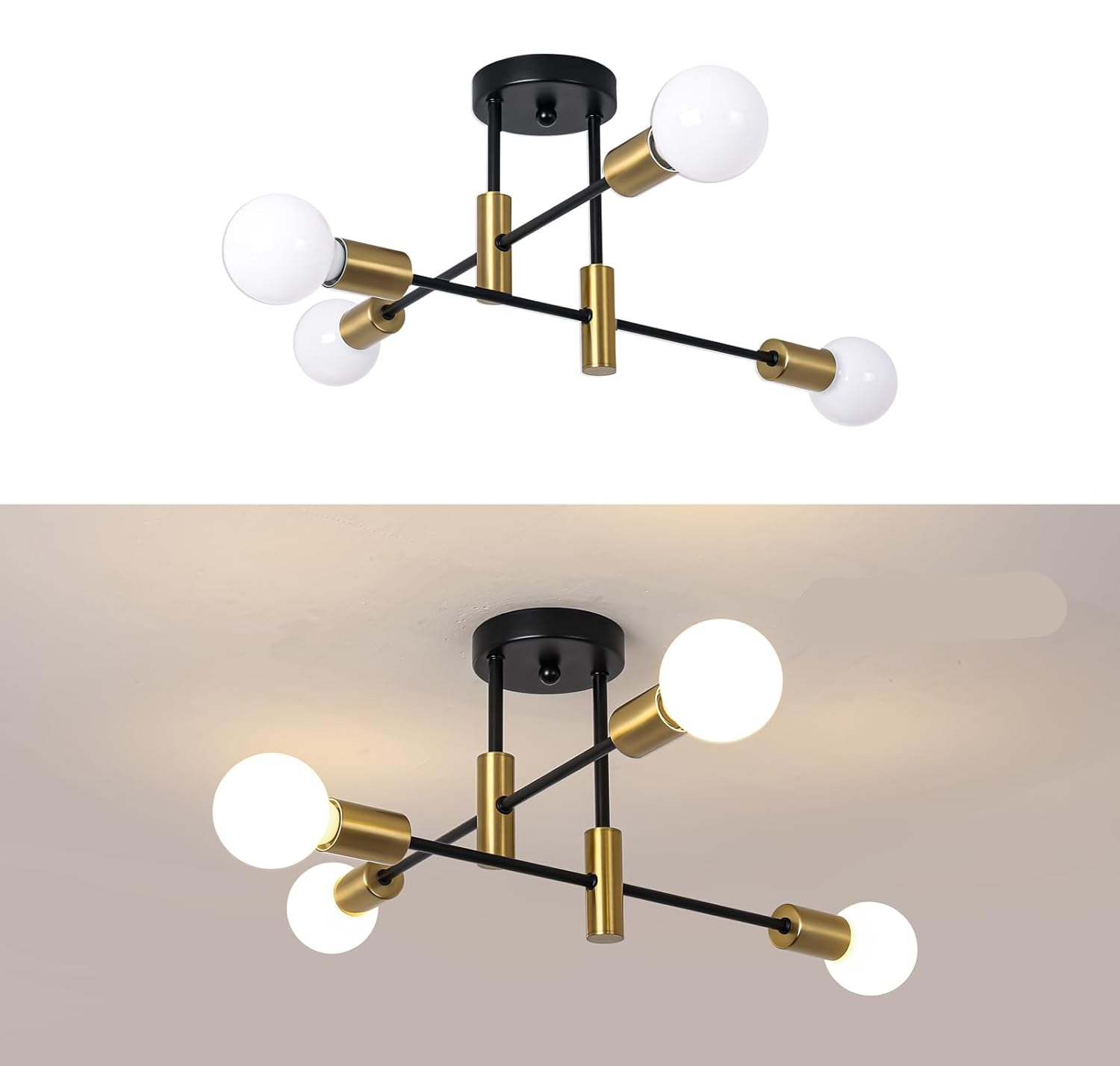 Ceiling Light Metal Frame in Nordic Style | Norvilo