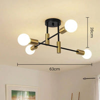 Ceiling Light Metal Frame in Nordic Style | Norvilo