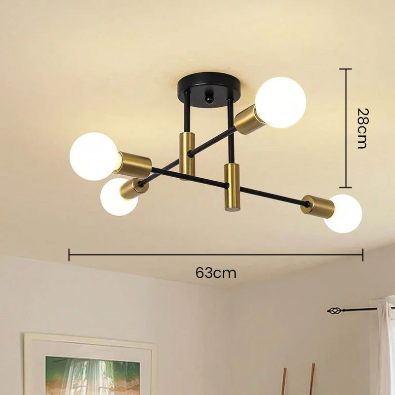 Ceiling Light Metal Frame in Nordic Style | Norvilo