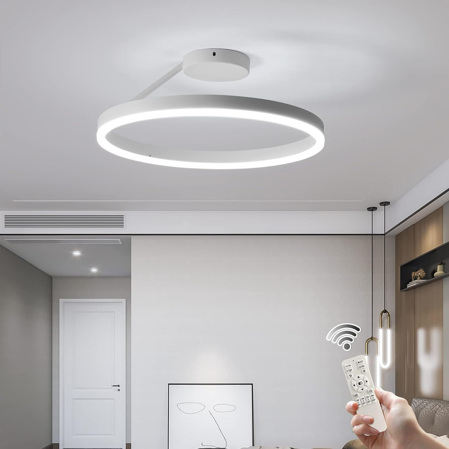 Ceiling Light Metal LED in Nordic Minimal Style | Sorali