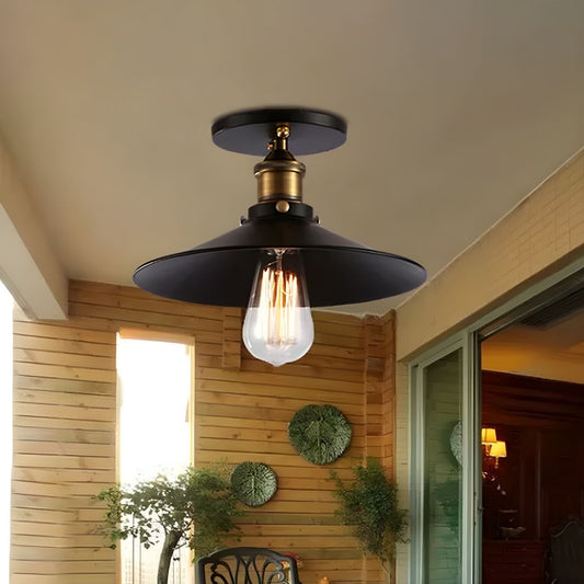 Ceiling Light Metal Retro Industrial Style | Roventa