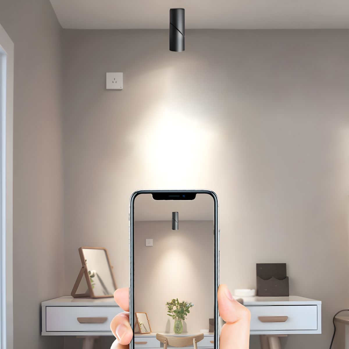Ceiling Light Nordic Aluminum Cylinder Flush Mount | Alvoro